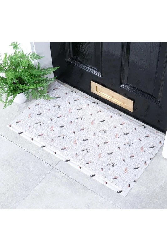 Image of Native Natural Flock Of Birds Doormat (70 X 40Cm)