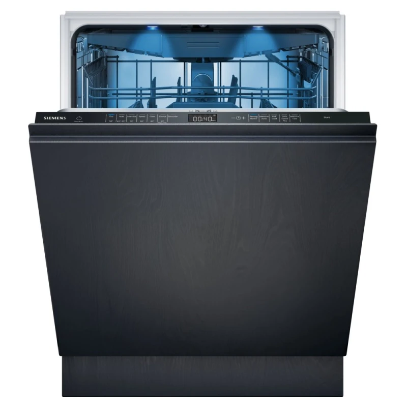 Image of Siemens IQ-500 SN95EX12CG Fully Integrated Full Size Dishwasher - Black Control Panel with Sliding Door Hinge Kit - A Rated