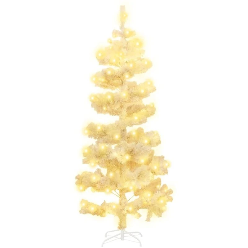 Image of VIDAXL Vidaxl - Swirl Pre-lit Christmas Tree with Stand White 180cm pvc 8720287021247