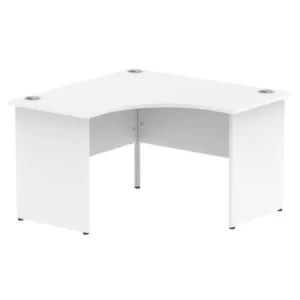 Image of Impulse 1200 Corner Desk Panel End Leg Desk White