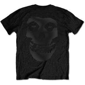 Image of Misfits - Tonal Fiend Skull Unisex Medium T-Shirt - Black