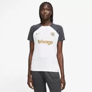 Image of Nike FC Strike Womens Nike Dri-FIT Knit Soccer Top - White