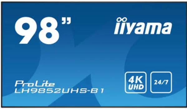 Image of iiyama ProLite 98" LH9852UHSB1 4K Ultra HD Digital Signage Flat Panel Display
