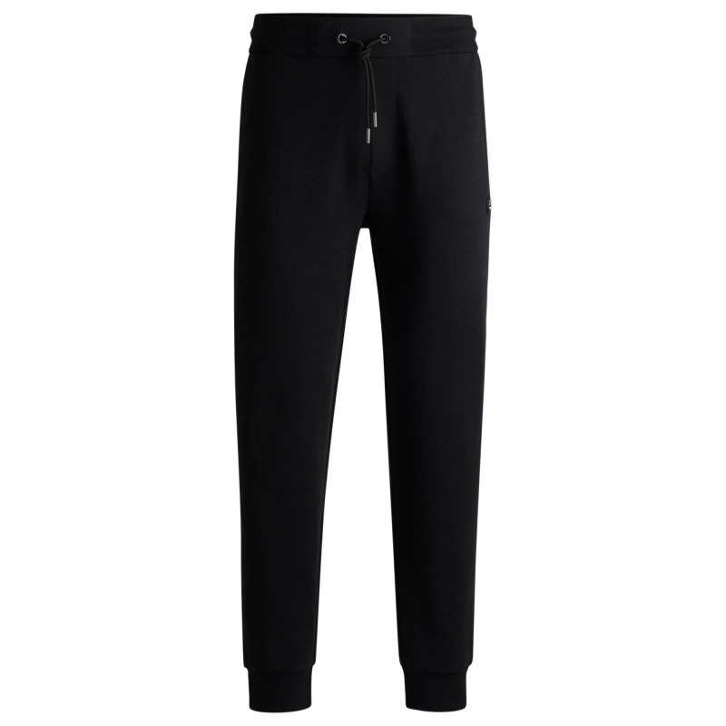 Image of Boss Mens Closed Hem Fleece Jogging Bottoms Black 001 male Small