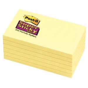 Image of Post it Notes 76 x 127mm Canary Yellow 12 Pieces of 90 Sheets