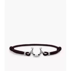 Image of Fossil Mens Silver-Tone Stainless Steel Multi Strand Bracelet - Silver