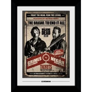 Image of The Walking Dead Fight Poster Collector Print