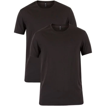 Image of G-Star Raw 2 Pack Crew T-Shirts mens T shirt in Black - Sizes UK S,UK M,UK L,UK XL,UK XXL
