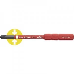 Image of Wiha SoftFinish electric VDE Plus/Minus Interchangeable bit SL/PZ 1 83mm Compatible with Wiha Torque