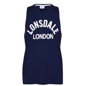 Image of Lonsdale Muscle Vest Mens - Blue