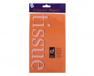 Image of Creative Tissue Paper Pack of 10 Orange