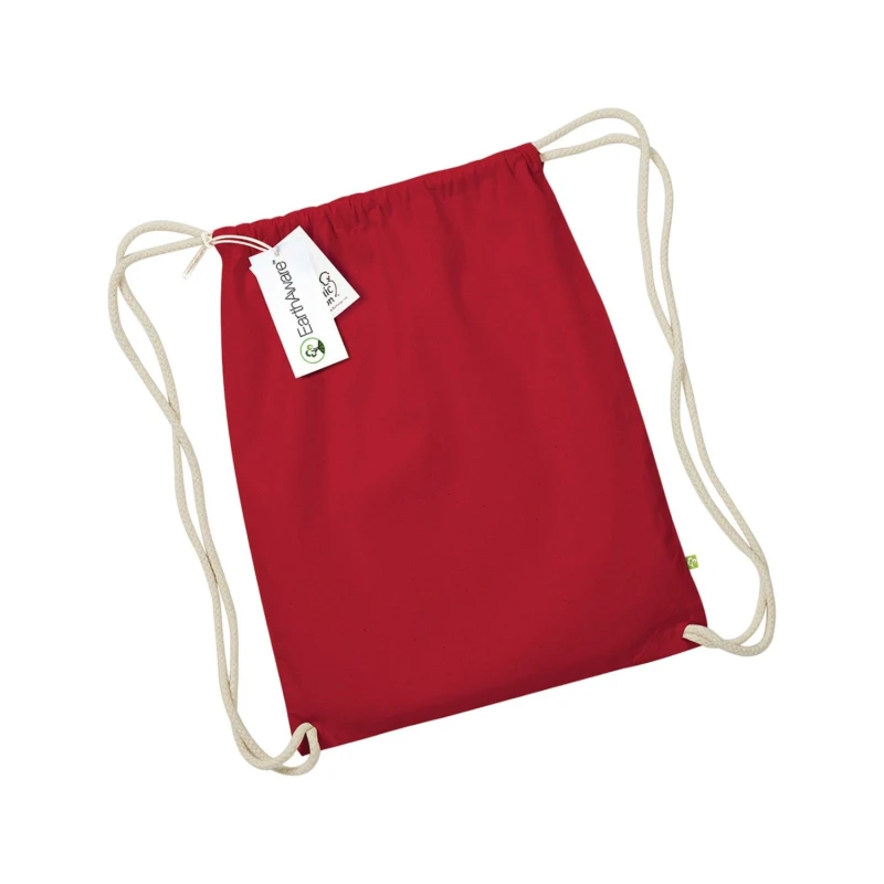 Image of Westford Mill Mens EarthAware Gymsac in Red Red Male