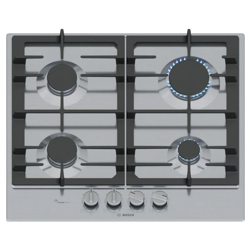 Image of Bosch Series 6 PCP6A5I90 58cm Gas Hob - Stainless Steel