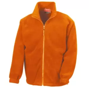 Image of Result Mens Full Zip Active Fleece Anti Pilling Jacket (S) (Orange)
