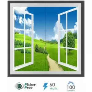 Image of Landscape Window panel set, 120 x 60 Surface Panel, Grassland Design