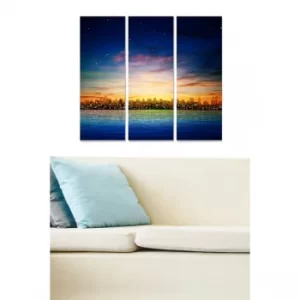 Image of MDF1993357 Multicolor Decorative MDF Painting (3 Pieces)