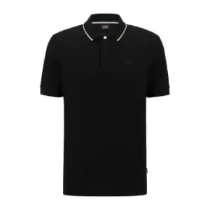 Image of Boss Boss Parlay Tip Polo Shirt Mens - Black