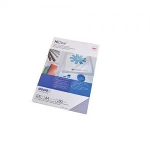 Image of GBC HiClear Binding Cover A4 180 Micron Clear Pack 100