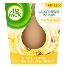 Image of Air Wick White Vanilla Bean Fragranced Candle 105g
