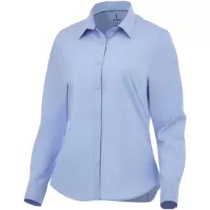 Image of Elevate Womens/Ladies Hamell Long Sleeve Shirt (M) (Light Blue)