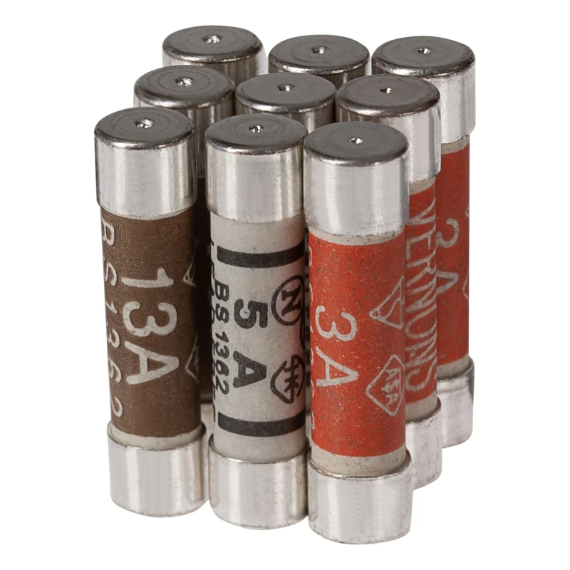 Image of Maplin Mixed Pack of Plug Fuses 3A/5A/13A BS1362 25.4 x 6.4mm - Pack o