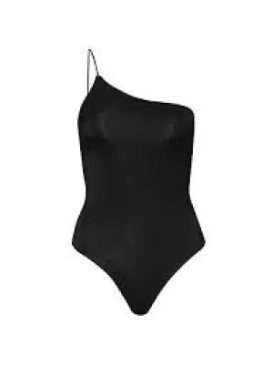 Image of Good American Good Touch Shoulder Lace Bodysuit