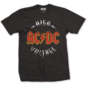 Image of AC/DC - High Voltage Unisex Medium T-Shirt - Black