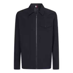 Image of Tommy Hilfiger Nylon Shirt Jacket - Blue