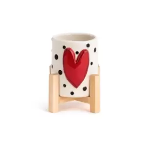 Image of Red Heart Mini Planter