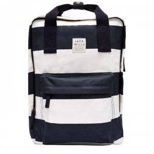 Image of Jack Wills Haltwhistle Graphic Backpack - Navy