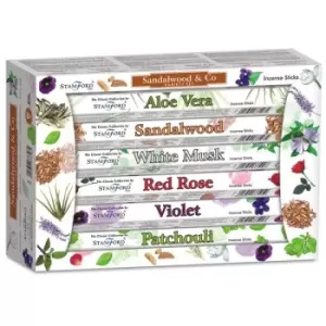 Image of 37328 Stamford Hex Incense Sticks 12 Pack Variety Set - Sandalwood & Co