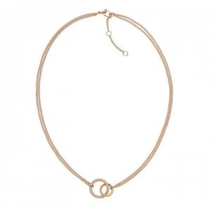 Image of Tommy Hilfiger Double Open Necklace - Rose Gold