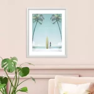Image of The Art Group California Framed Print Blue