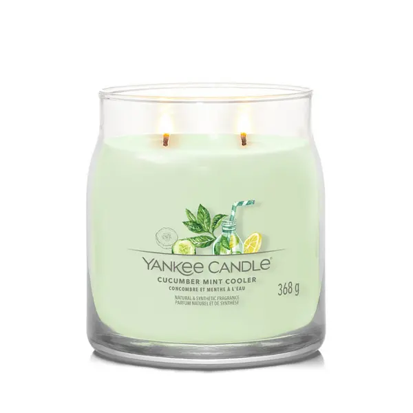 Image of Yankee Candle Cucumber Mint Cooler Scented Candle 368g