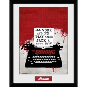 Image of The Shining All Work And No Play Framed Collector Print