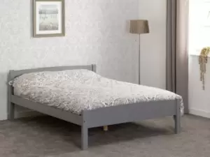 Image of Seconique Amber 4ft6 Double Grey Wooden Bed Frame