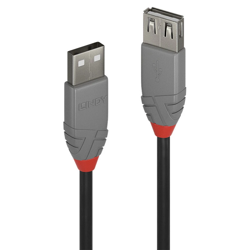 Image of Lindy Lindy 0.5m USB 2.0 Type A Extension Cable, Anthra Line 36701