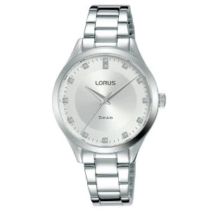 Image of Lorus RG201RX9 Ladies White Sunray Dial Stainless Steel Bracelet Watch