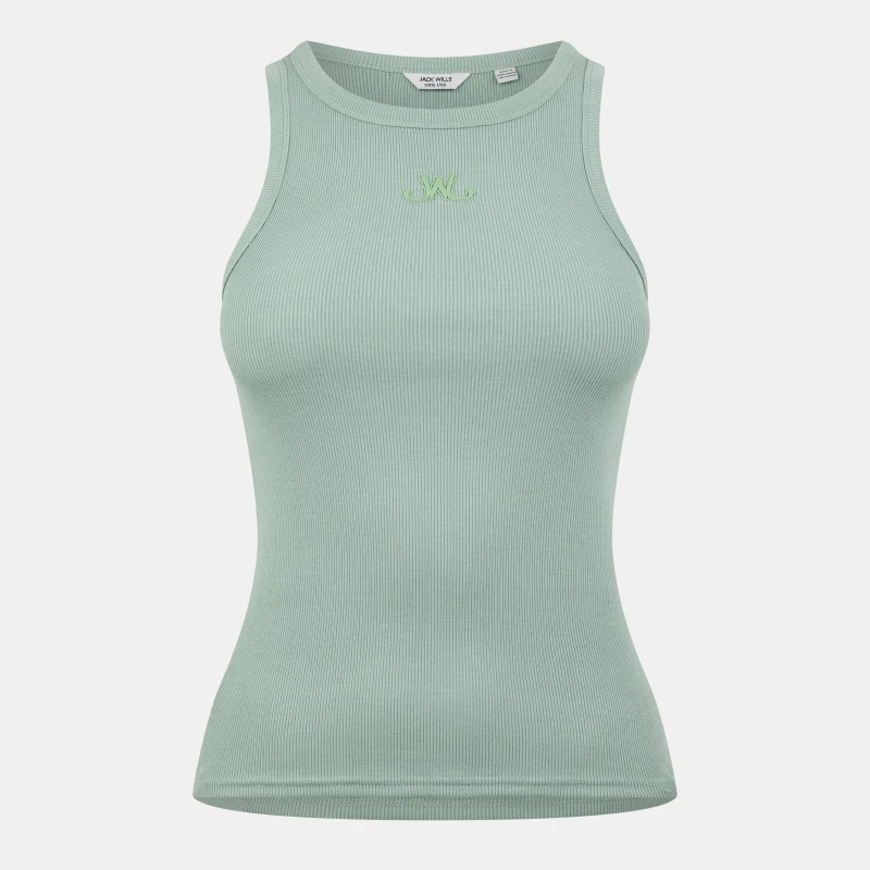 Image of Jack Wills Racerback Vest - Green Green 8