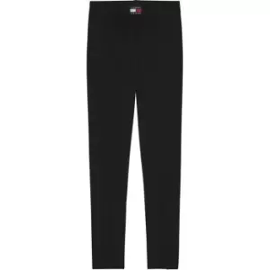Image of Tommy Jeans Tjw Center Badge Slit Legging - Black