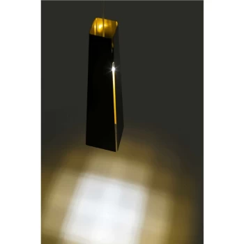 Image of Faro Lighting - Faro Pluma - LED Ceiling Pendant Light Black, Gold