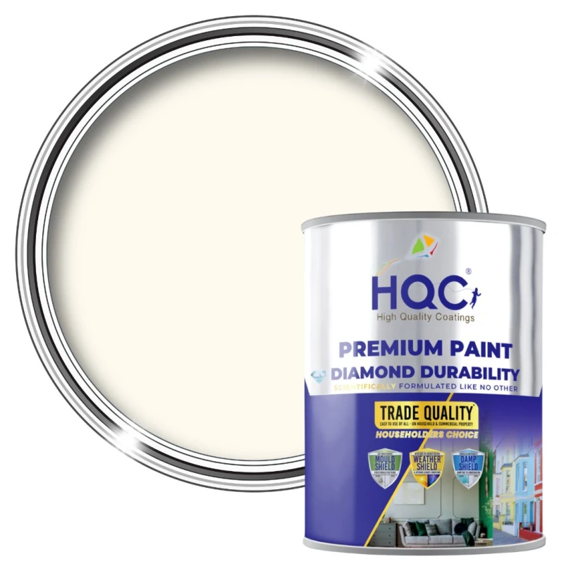 Image of Hqc Anti Damp Paint - Damp Proof For Interior Walls & Ceilings - White - 2.5L