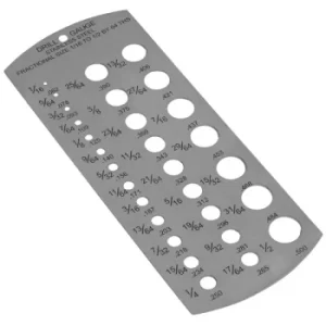 Image of Drill Gauge Imperial 1/16"-1/2"