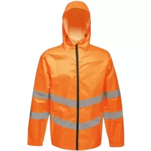 Image of Regatta Mens Hi Vis Pro Packable Waterproof Workwear Jacket S - Chest 37-38' (94-96.5cm)