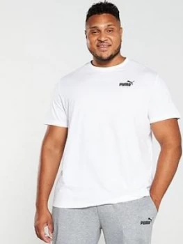 Image of Puma Plus Size Essential Small Logo T-Shirt - White