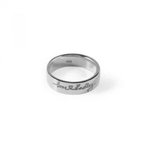 Image of Ladies Radley Sterling Silver Love Radley Ring Size M