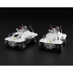 Image of Mobile Police Patlabor Plastic Model Kits 1/43 2-Pack Type 98 Command Vehicle 4 cm