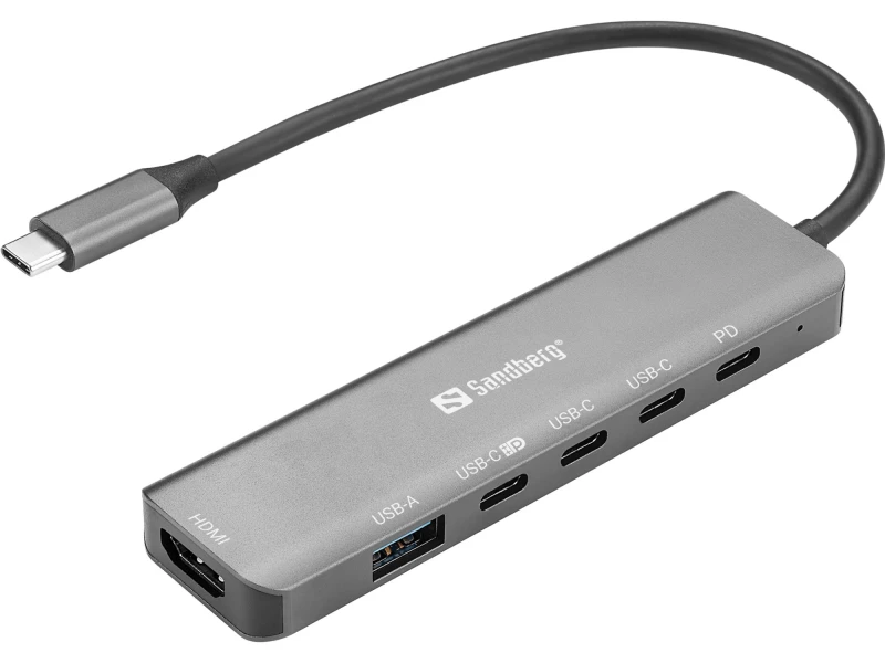 Image of Sandberg USB-C 6-in-1 MediaDock