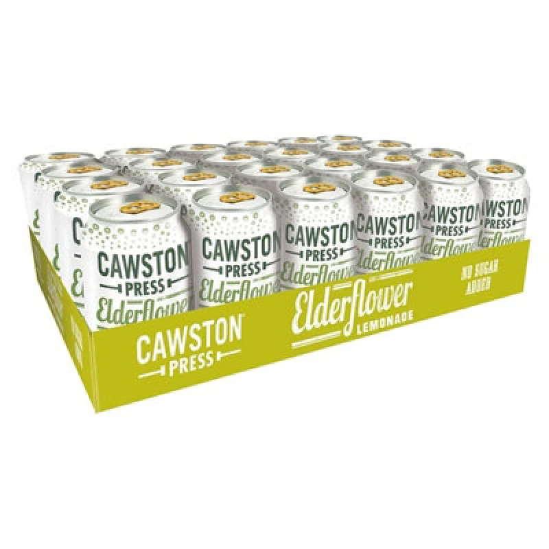 Image of Cawston Press Elderflower Lemonade Fizzy Drink 330ml (24 Pack) CANS103