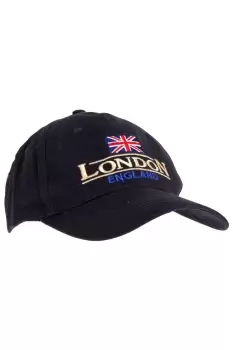 Image of Navy Blue London England Union Flag Cap